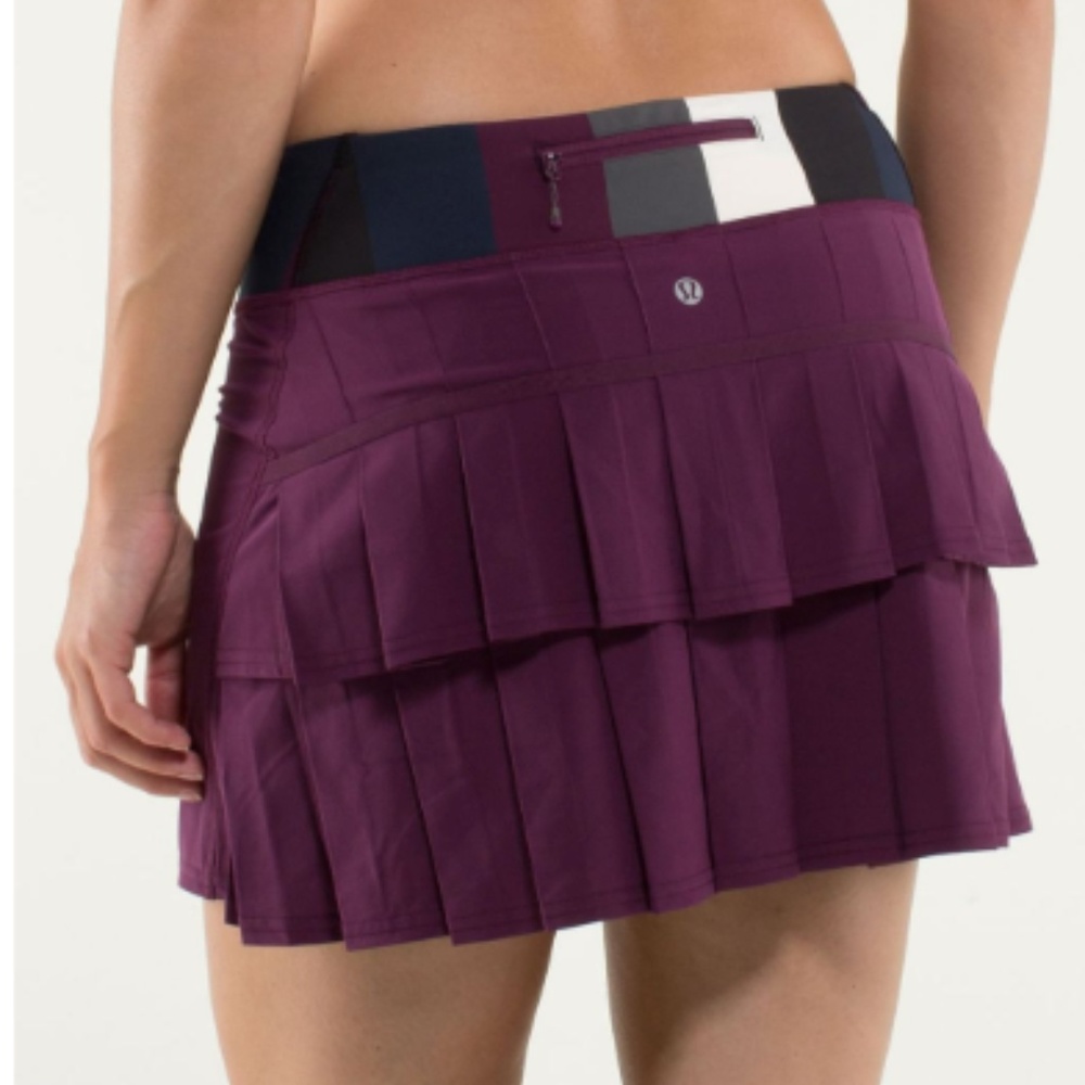 Lululemon Pace Setter Skirt Sz 8 Regular Plum